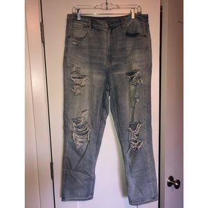 American Eagle boyfriend ripped jeans